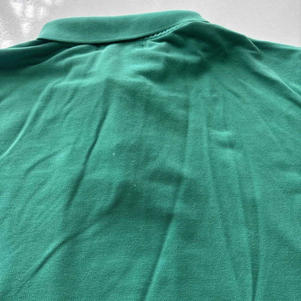 VINTAGE Polo Ralph Lauren Shirt Mens XL Teal 100% Cotton Jersey Fabric Pony *